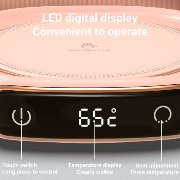 Smart Coffee Mug Warmer – Constant Temperature Heating Coaster & Desktop Pad - Image 4