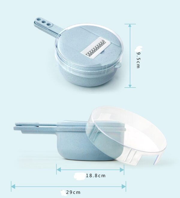 8-in-1 Mandoline Slicer – Vegetable Cutter, Peeler, Grater & Strainer - Image 8