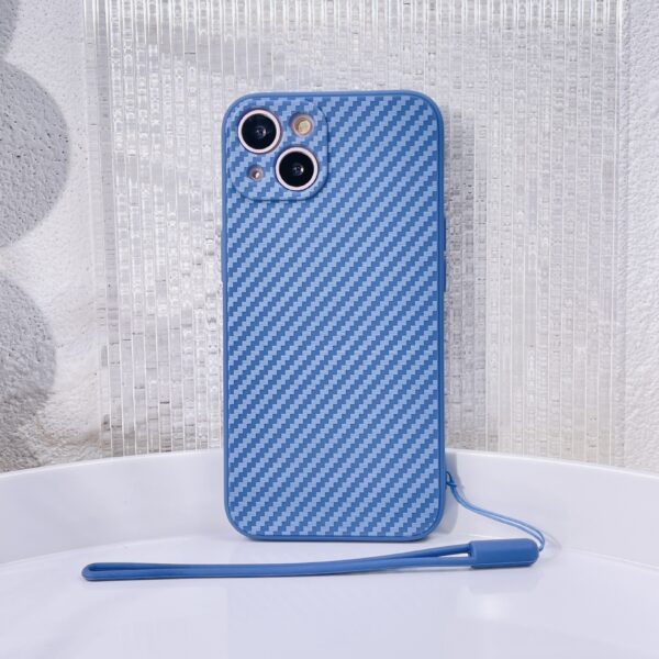 Rubik's Cube Carbon Fiber Ribbon Lanyard Phone Case Protective Case - Image 4