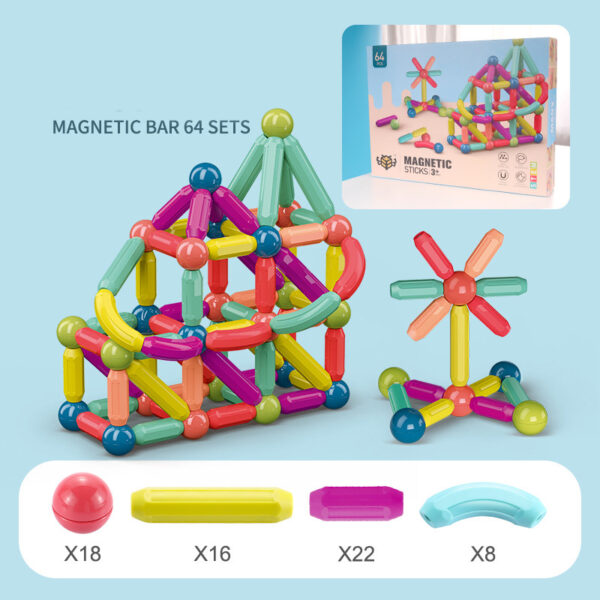 Magnetic Stick Building Blocks – Fun & Educational Kids' Toy Set - Image 6
