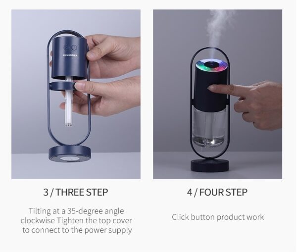 Magic Shadow USB Air Humidifier – Ultrasonic Mist Maker with Projection Night Light - Image 4