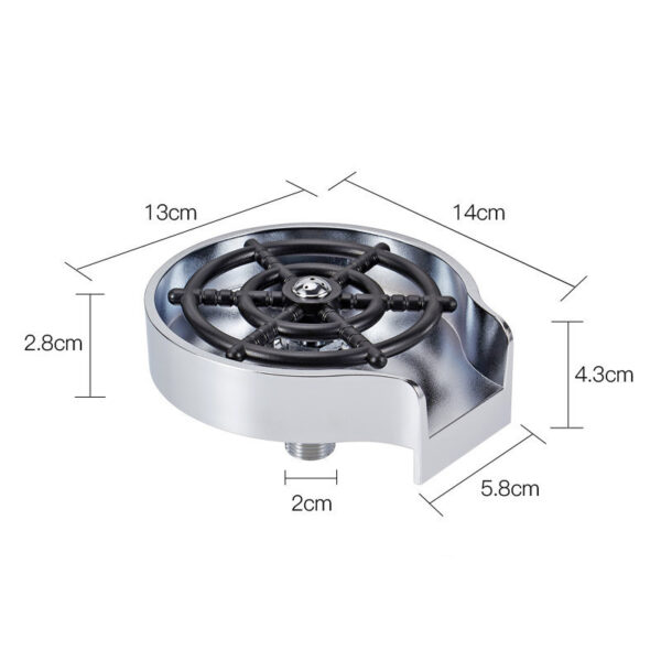 High-Pressure Automatic Cup Washer – Bar & Kitchen Sink Tool - Image 7