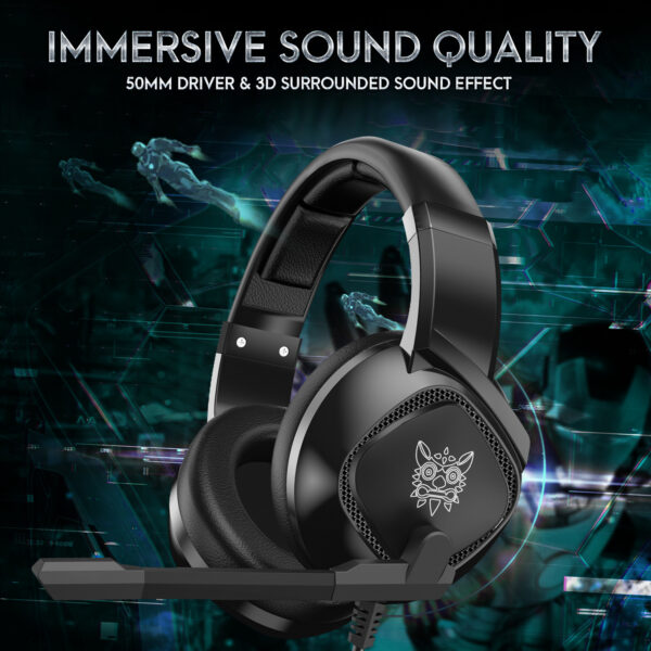 Gaming Headset For X-box One, PS4 Over Ear Headphones RGB Earphone - Image 3