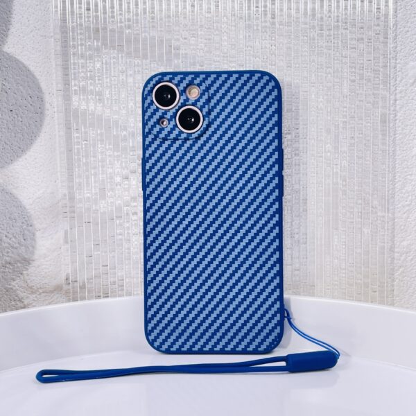 Rubik's Cube Carbon Fiber Ribbon Lanyard Phone Case Protective Case - Image 7