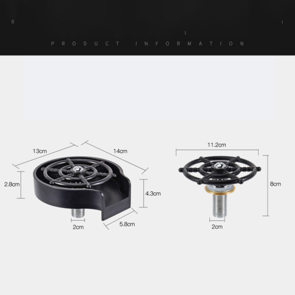 High-Pressure Automatic Cup Washer – Bar & Kitchen Sink Tool - Image 3